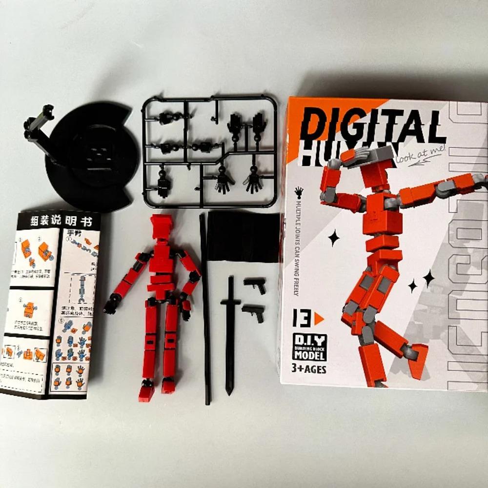Multi-Jointed Movable Shapeshift Robot Lucky 13 Figure Toys 3D Printed Mannequin Dummy Figure Kids Adults Parent-children Game