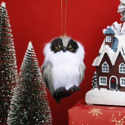 Soft Pendant Style Simulated Owl Static Model Doll Ornament Christmas Gift Christmas Tree Decoration Pendant Wedding Decoration
