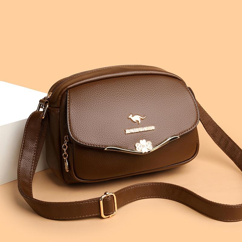 Fasjonabel mammapose liten firkantet veske trendy og high-end crossbody enkel skulder veske