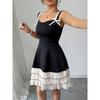 Women's Summer New Camisole Dress Contrasting Multi-layer Cake Dress