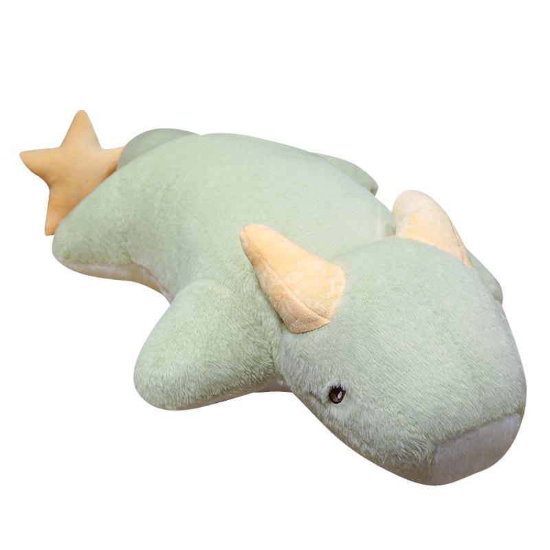 Cartoon Giant Star Dragon Green Pink Dragon Plush Dinosaur Plushie Toy Soft Stuffed Animal Doll Big Sleep Pillow Birthday Gift