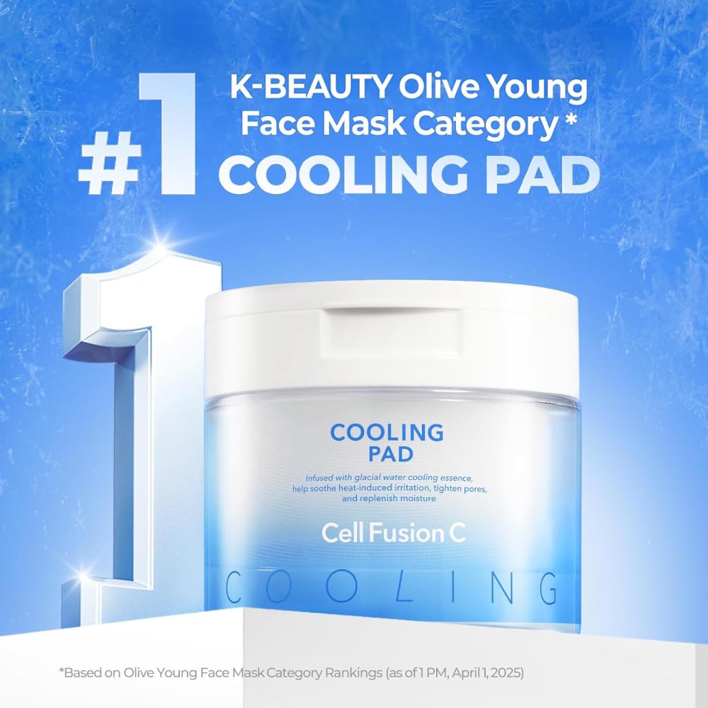 Cell Fusion C Cooling Pads Sunburn Low Soothing Post-Alpha (70 Pads) [UV-induced Care, Brightening, Hydration, Irritation, Pack]