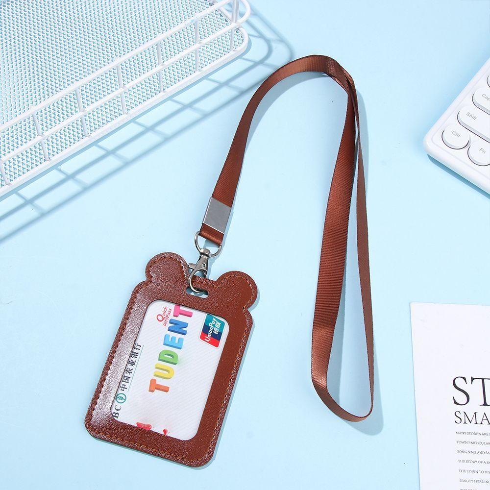 Cartoon Badge Holder Cat Work Card Case Fashion ID Card Holder  Unisex/Children