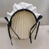 Lovely Bowknot Maid Headband Hairband Ruffle Cosplay Headpieces Maid Costume Accessory For Women Halloween Cosplay