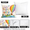 1pcs/4pcs Back-to-school Inspirational Cushions Pillowcase Polyester Cushion Cover Throw Pillow Pillowcover Home Car Sofa Decor