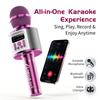 Wireless Karaoke Microphone with Speaker, RGB Light Sync, 5W Dual Speaker, 5 Voice Effects, 4 Modes, Bluetooth/AUX/TF, Party Home KTV Mic