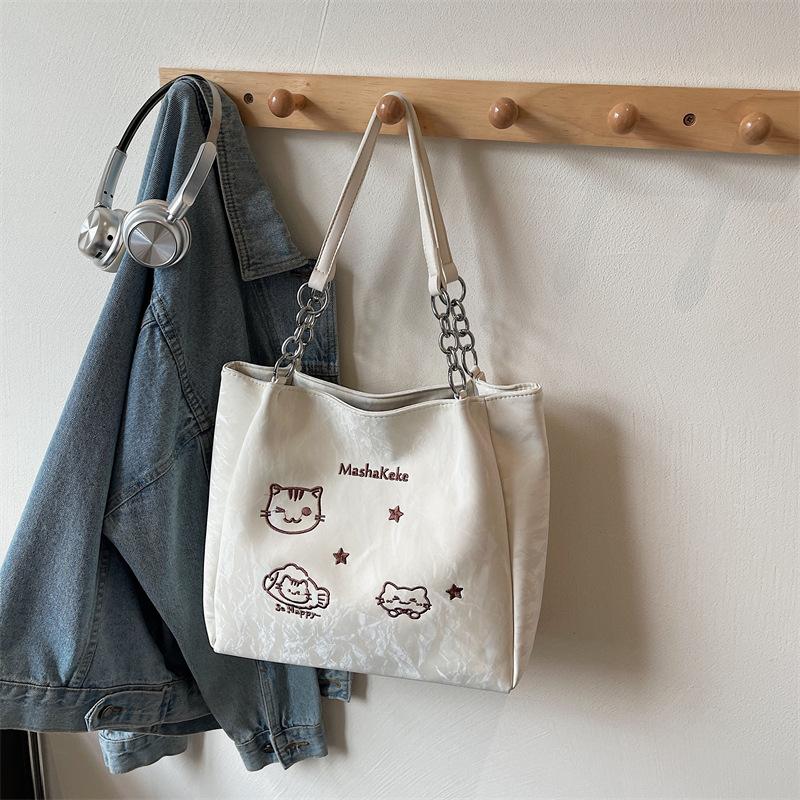 

Premium shoulder bag women s new fashionable versatile large-capacity student class commuting tote bag