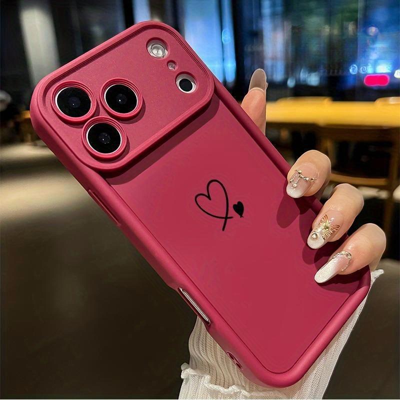 Fashionable Line Heart-shaped Pattern Suitable Phone Case For iPhone 17 Pro Max 16E 15 Pro 14 13 12 11 Mini AIR XS XR XS 8Plus a