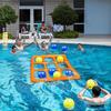 Pripučiamas baseinas Kryžiukai-nuliukai Žaidimas Vandeniui atspus Plaukiojanti lenta su kamuoliukais Šeimos lauko vandens žaislas vaikams ir suaugusiems