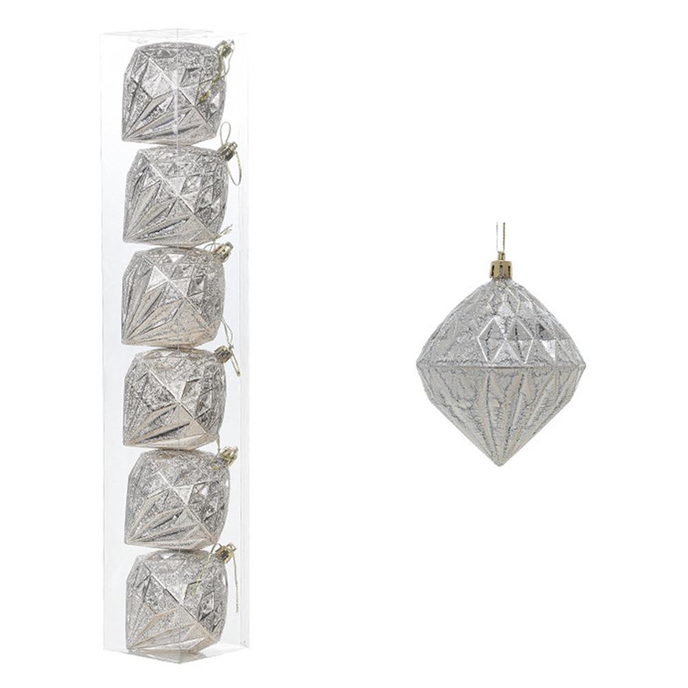 Light Gold Christmas Balls Pendants Plastic Shatterproof Xmas Tree Hanging Pendants Pinecone Merry Christmas Decor Hotel Mall
