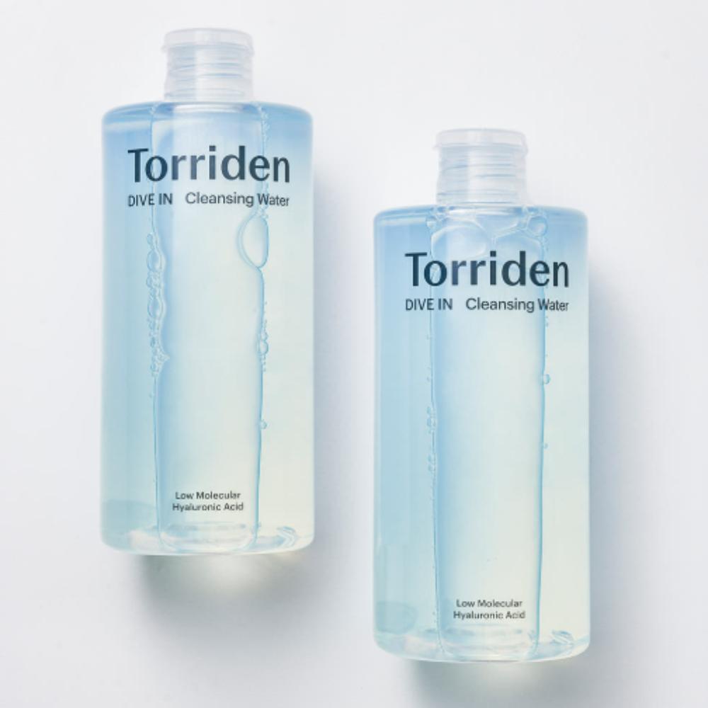 

Torriden Dive-In Гиалуроновая очищающая вода 400 мл ×2 – Мягкое увлажняющее средство для снятия макияжа