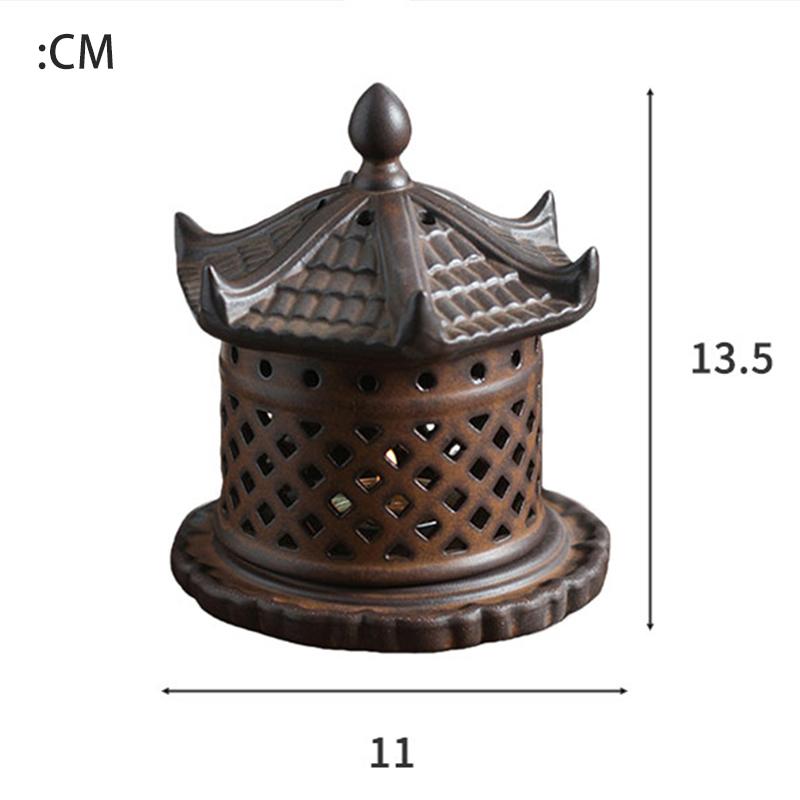 

Vintage Ceramic Candle Holder Aromatherapy Heating Holder for Agarwood Incense Burner for Yoga SPA Meditation