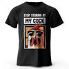 Mens Stop Staring At My Printed TShirt Cotton Funny Graphic Tees for Men Women Summer Tops Personalized Shortsleev Streetwear