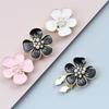 2Pcs Women Shirt Button Cover Cufflinks Cute Peach Blossom Buttons Faux Pearl Sleeve Button Women Fashion  Jewelry Decoration