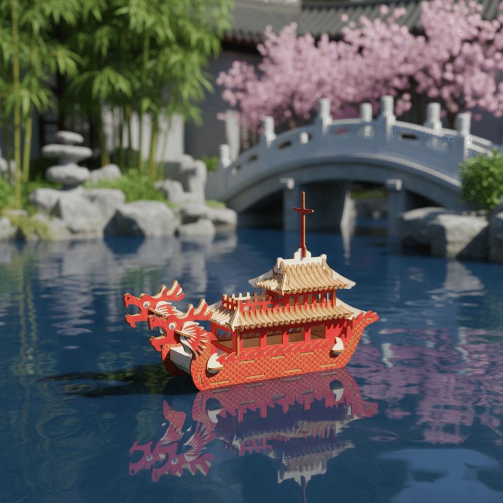 3D Construction Wooden Model Kit Wooden Material Pirate Ship Model DIY Assembled Model  Home Decor