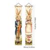 Polyester Happy Easter Couplet Vibrant Easter Door Decoration Easter Door Banners  Festive Home
