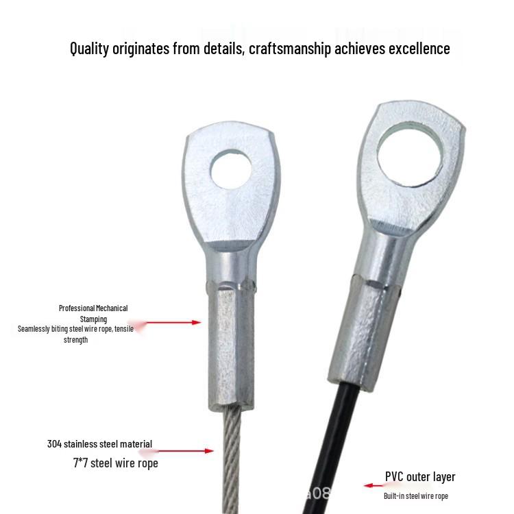 Stainless Steel High Load Crimped Wire Rope with Fish Eye Terminal for Secure Lighting and Sign Hanging
