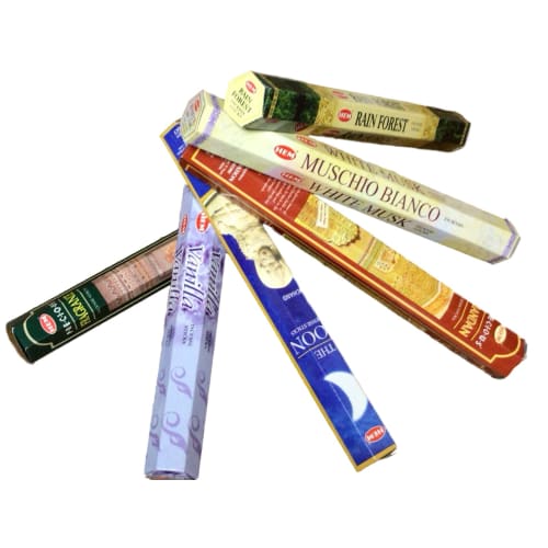 HEM Indian Incense, 6-Variety Assortment Set, 6 Boxes
