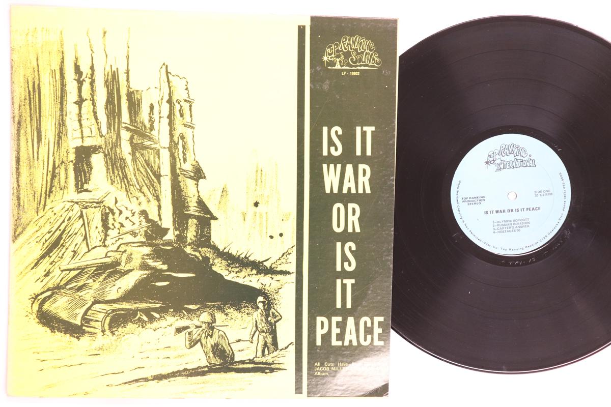

LP Record FAT MAN RIDDIM SECTION Is It War Or Is It Peace 19802 TOP RANKING INT US Reggae Ska Dub Used