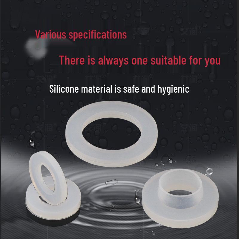 Silicone 4-Point Mesh Sealing Ring and Flat Washer for 6-Point Water Heater, Faucet, Pipe, Hose, and Shower Head (1-Inch)