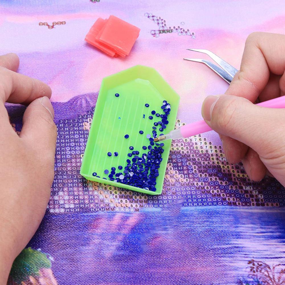 10000Pcs Round Resin Diamond 20 Colors DIY Diamond Painting Beads Round Diamond Art Kit 5D Resin Diamond for Adults