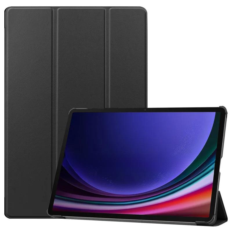 For Galaxy Tab S9FE Plus 12.4inch Tablet Case Tri-Fold Ultra-Thin Stand X610 Tablet Cover