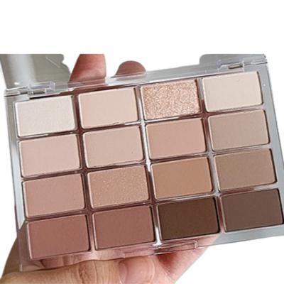 Warm Tone Cool Tone Damoyeo Wake Make Soft Blurring Eye Palette 16 Shadow, 06 Cocoa Blurring, 1 Piece