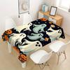 Halloween Ghost Pumpkin Star Rectangle for Home Dinner Tablecloth Reusable Table Cloth for Halloween Kitchen Dining Tables Decor