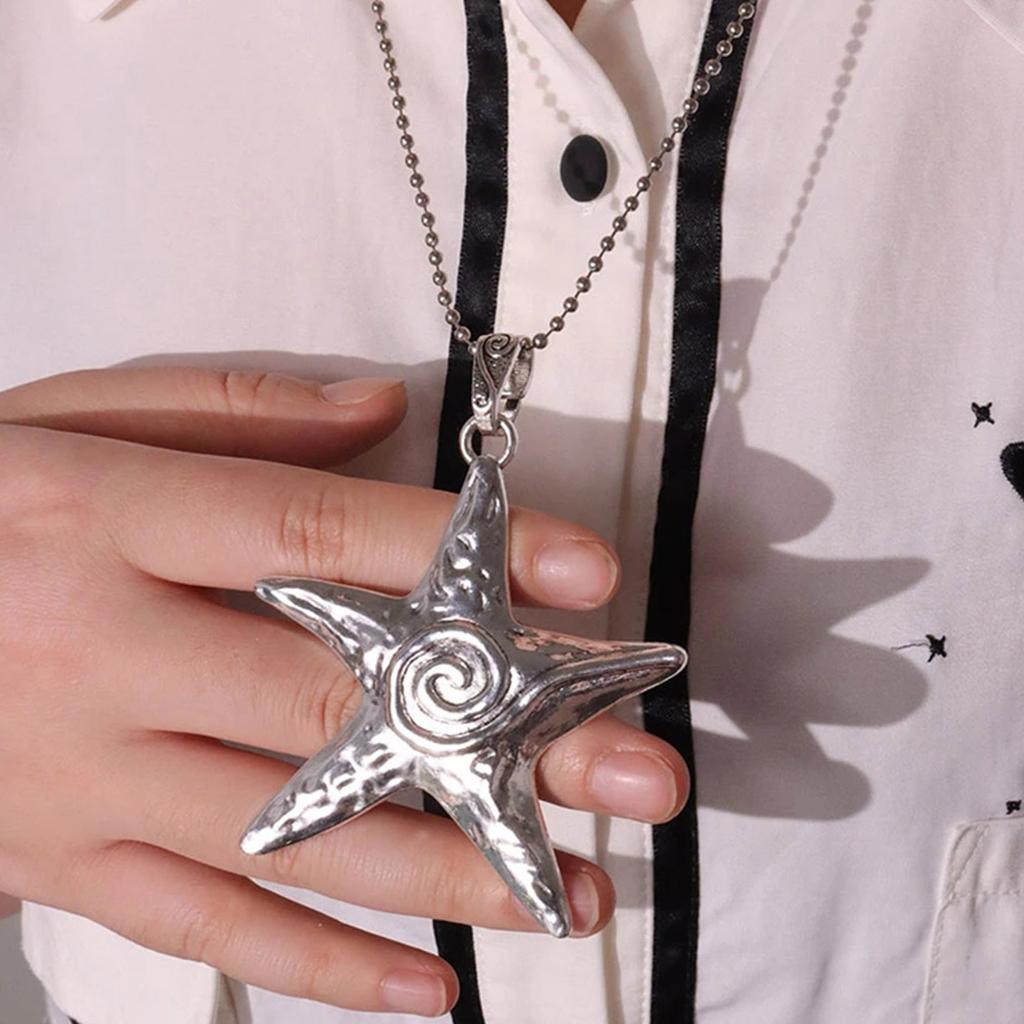 Exaggerate Star Pendant Mini Star Dangle Charm Pentagram Dangle Bead-Girl Y2K Jewelry Making Necklace Bracelet Craft