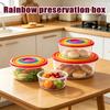 Airtight Food Storage Containers Set of 7 - Round, Rectangle, and Square Shapes for Kitchen Organization