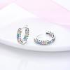 Hoop Earring Copper Original Earring For Woman Star Clover Zircon Pendientes Fine Jewelry