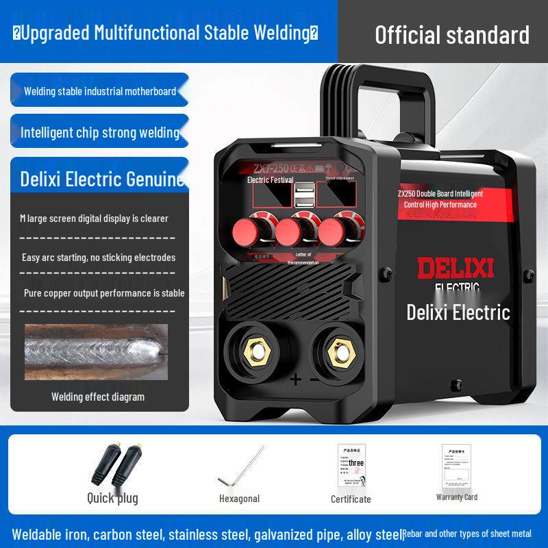 250 Dual Voltage Electric Welder, 220V Household and 380V Industrial, Portable Small Welding Machine