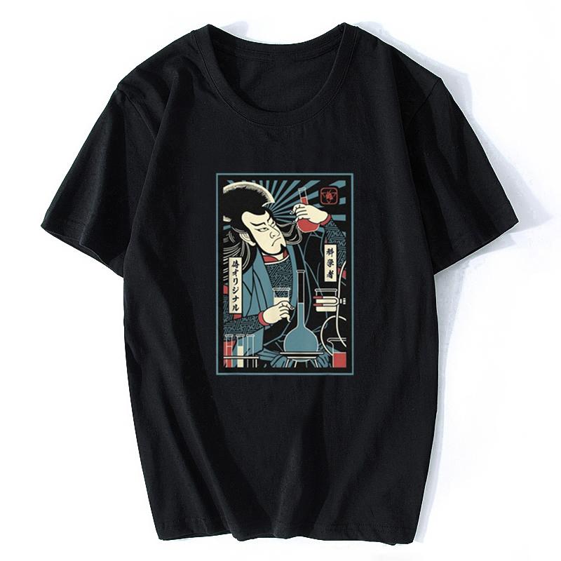 Dj Samurai Funny Black T-shirt Men T Shirt Fashion Cotton Shirts Summer O-neck Tshirt Cool Tees Tops Harajuku Fashion Streetwear