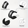 52pcs Durable Metal Cable Clamp Set, 6 Sizes, 30 Degree Elbow, Round Hose Fitting, Stainless Steel with Rubber Pad Tube Clamps for Secure Grip