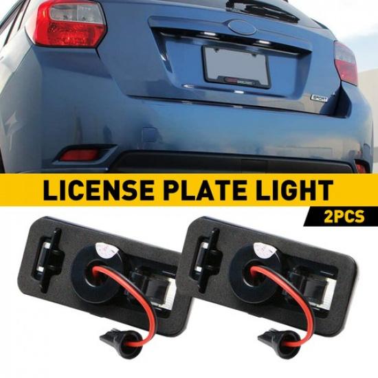 2Pcs For Subaru Forester Impreza WRX STI FRS 86 BRZ LED License Plate Light Lamp