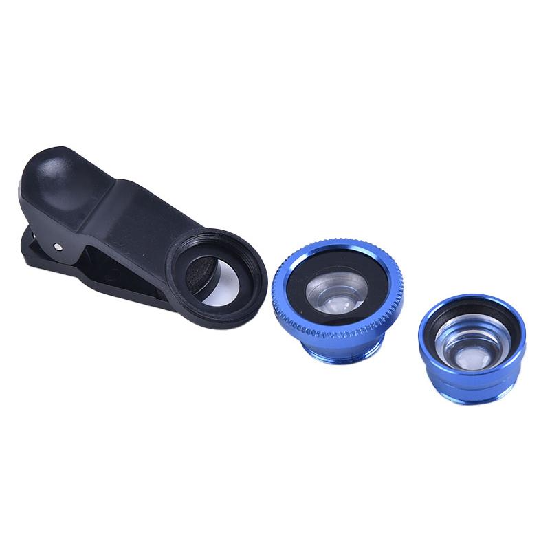 3-In-1 Phone Camera Lens Kit Fisheye Mobile Phone Lenses 0.67X Zoom Wide Angle Macro Hd Universal Camera Lens For All Smartphone