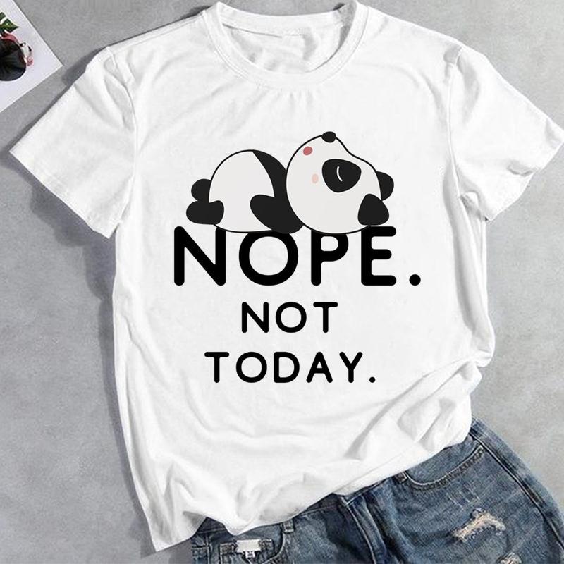 Panda Animal Graphic T-shirt Clothing Cartoon O-neck Casual Summer Fashion Women Top T-shirt Short Sleeve Lady Female Print Tee