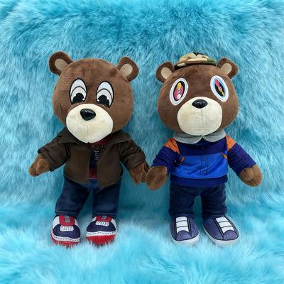 Kawaii Kanye Dropout Bear Ours en Peluche Jouets en Peluche Kanye West Diplômé Doux Rempli Décoration de Chambre à Domicile Cadeau d'Anniversaire