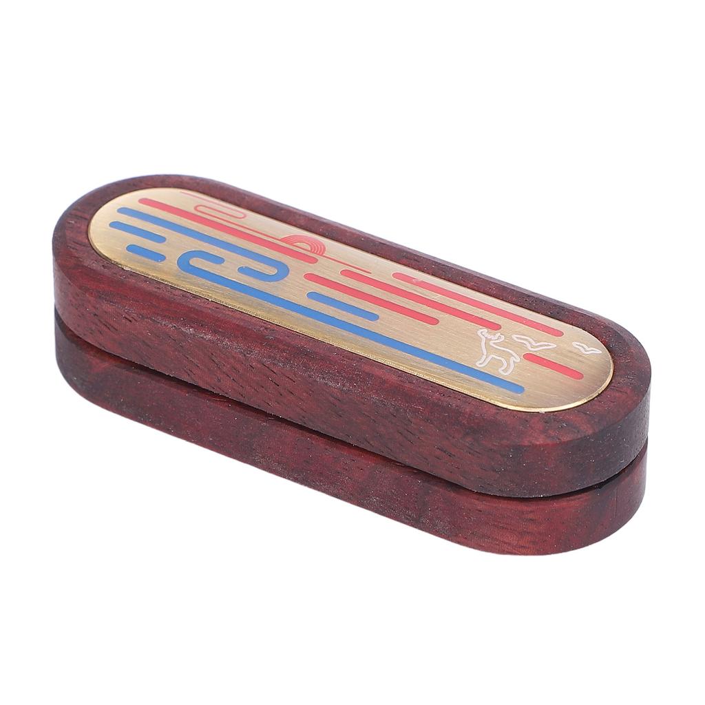 Wood Metal Haptic Slider Fingertip Toy Mechanical Push Card Toy Portable Fingertip Slider Toy for Of