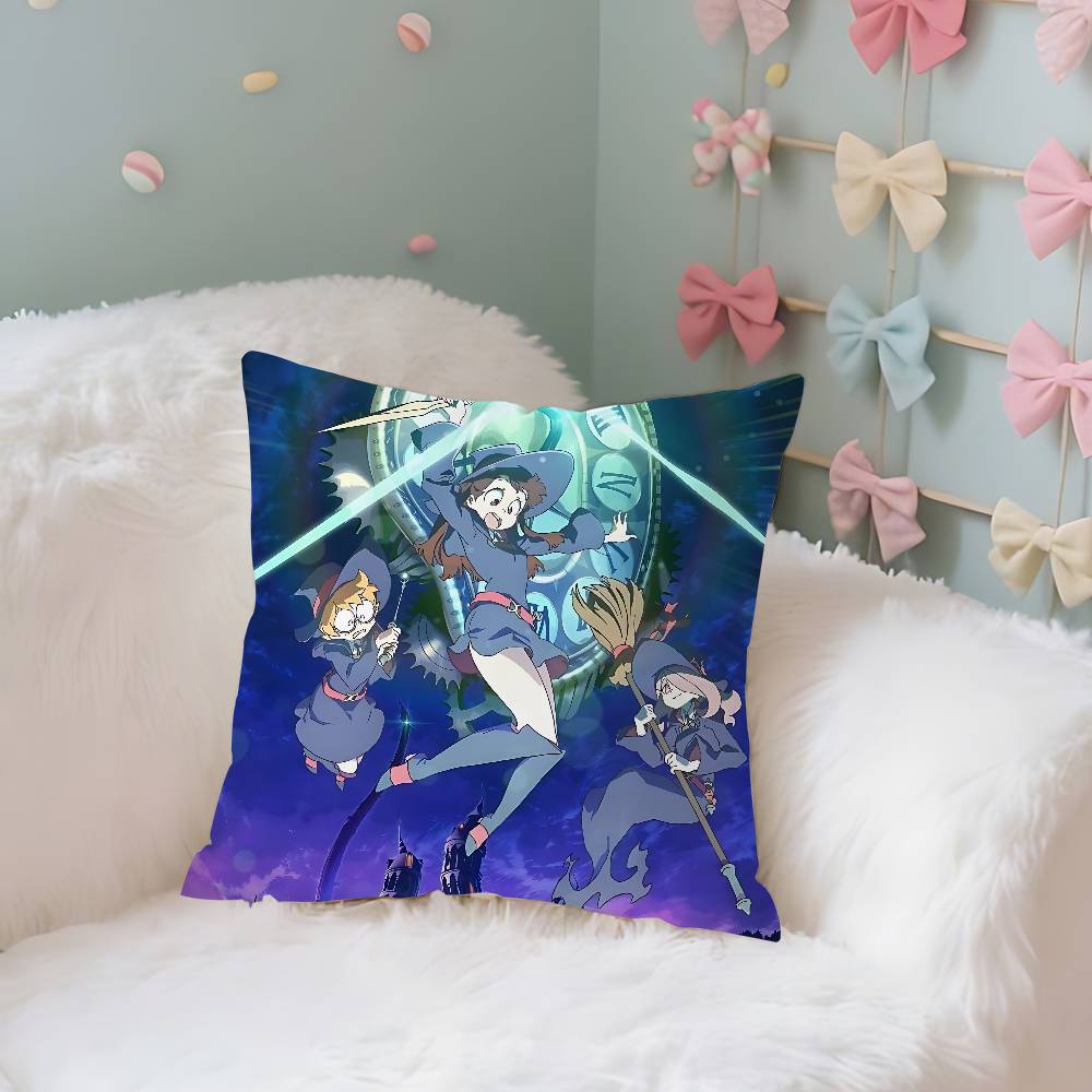 Little Witch Academia Kuddfodral Kudde Nordic Vintage Stil Kuddfodral Hem Vardagsrum Soffa Soffa Sittplats
