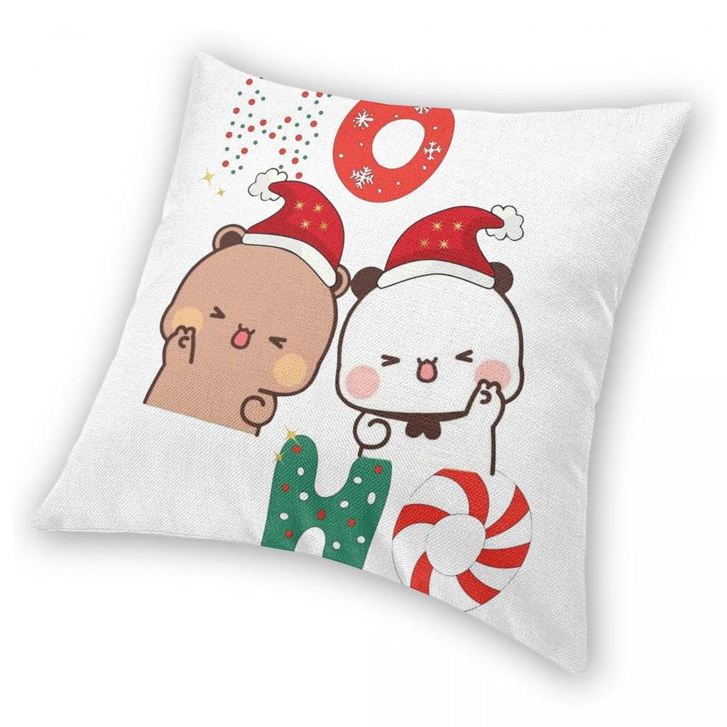 Christmas Time With Dudu And Bubu Pillowcase Double-sided Printing Polyester Cushion Cover Gift Pillow Case Cover Sofa