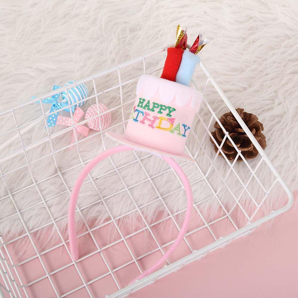 Photo Props Hair Band Birthday Decoration Birthday Cake Headband Hair Hoop Happy Birthday Headband
