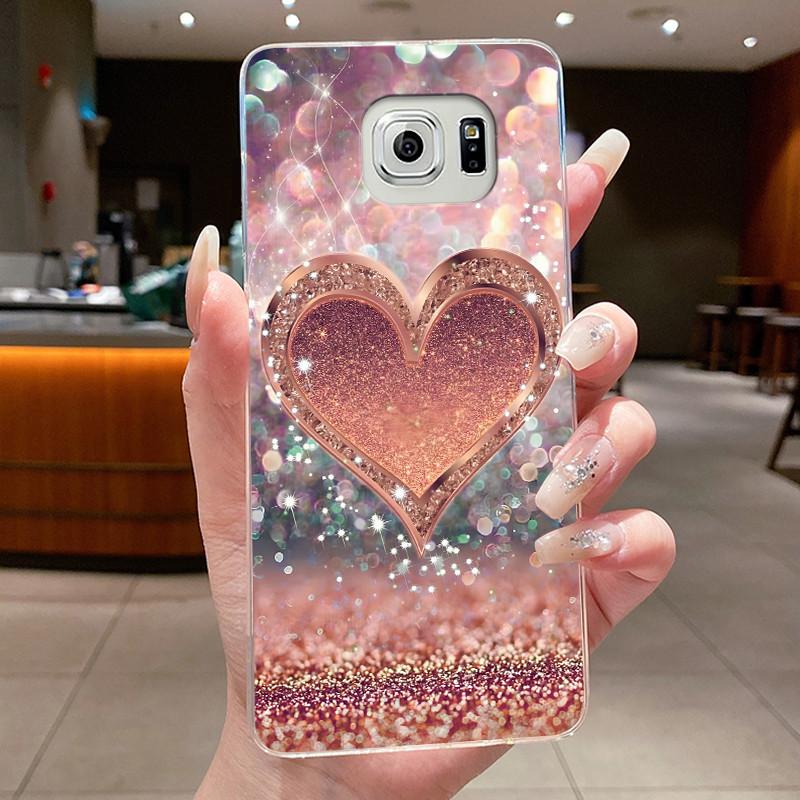 Hülle Für Samsung Galaxy S6 Edge Plus Blume Schmetterling Handyhüllen Für Samsung S5 S6 Edge+ Weiches Silikon Transparente TPU Hüllen
