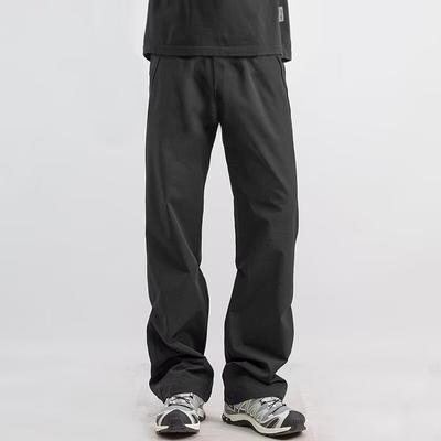 Spring and Summer Men's Pants Casual Pants Straight Functional Trousers Design Sense Niche Sports Black Loose and Versatile Pants