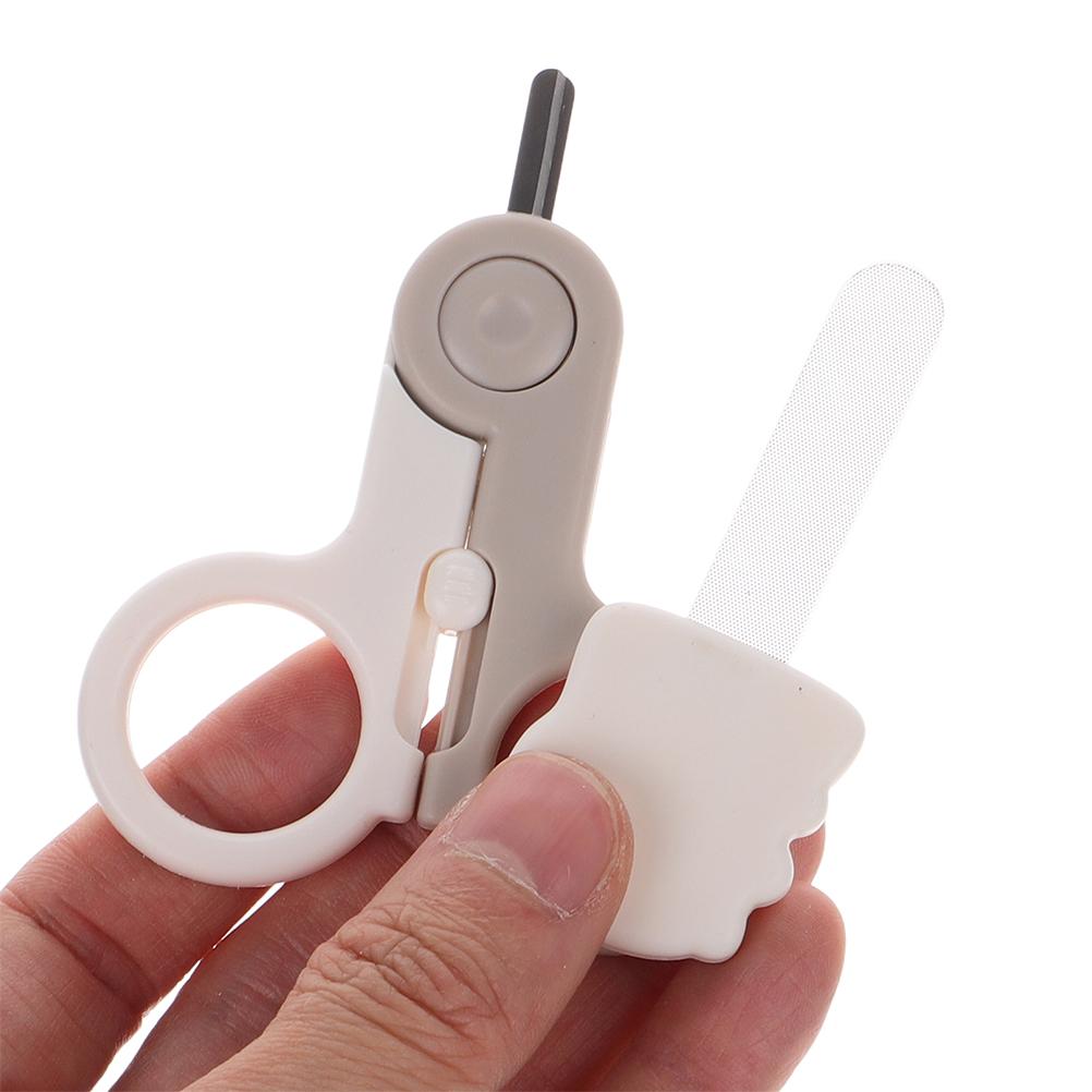 

2Pcs Baby Nail Clipper Set Safety Design Lightweight Portable Toddler File Infant Trimmer Newborn Nail Buffer