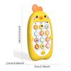 Multifunctional and cute baby mobile phone toy with sensory learning function, multiple sound, light and music effects, can be c