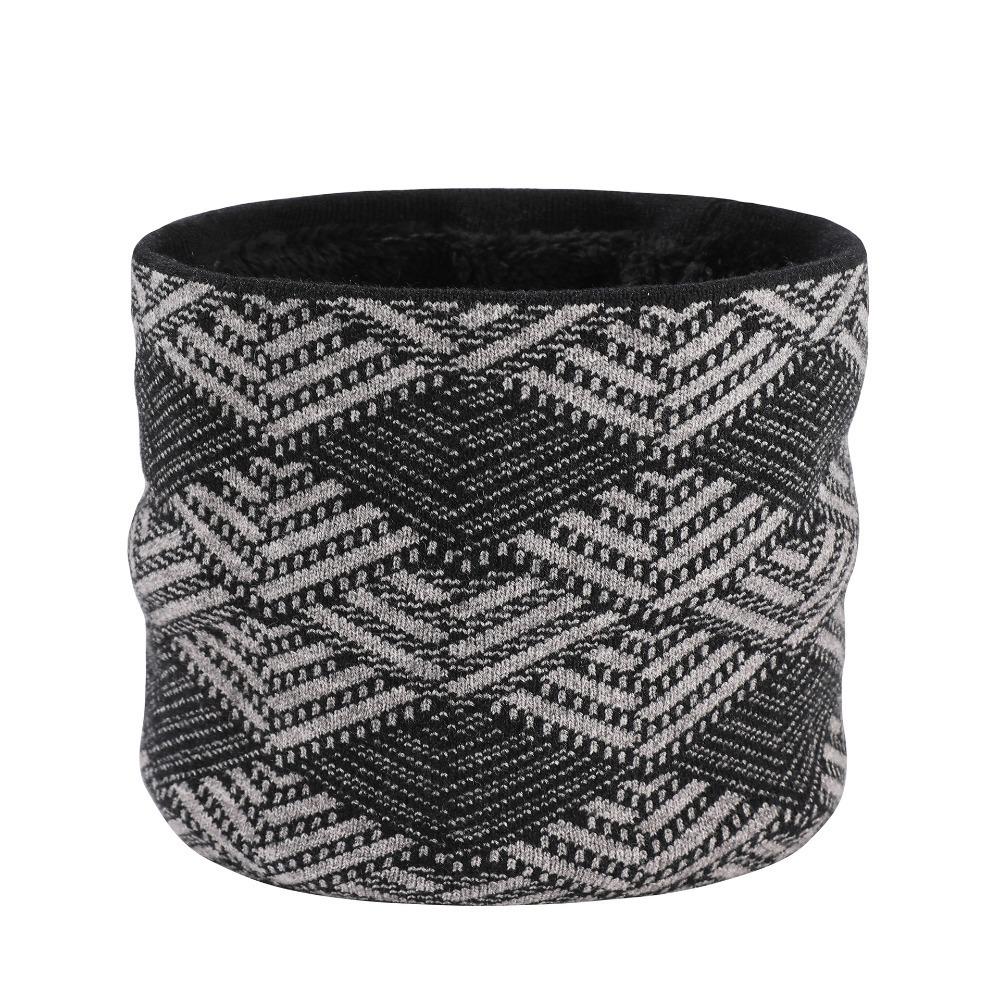 High Quality Fleece Lined Knitted Scarf Double-Layer Warmer Neck Tube Winter Neck Gaiter Thick Soft Riding Mask Woman/Men