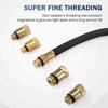Engine Compression Tester Car Pressure Gauge Tester Meter Auto Petrol Gas Engine Cylinder with M10 M12 M14 M18 Adapter