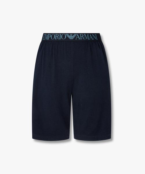 [Emporio Armani Underwear] Big Jacquard Full Logo Lounge Shorts 0816131024 [Shipped from Korea] 100% Authentic Navy - S