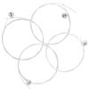 4Pcs Ukulele String Set Bright Sound Carbon High End Transparent Guitar Accessories